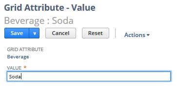 Setting Up Grid Templates 14 6. Click Save. The new attribute value is added to the list on the Grid Attribute page. Alternately, if you need to save and define another attribute, click Save & New.