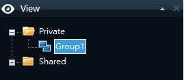 You are now able to create a view within the group.