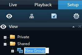 A new group is created.