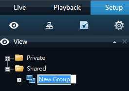 4. Overwrite the default name New Group with a group name of your choice.