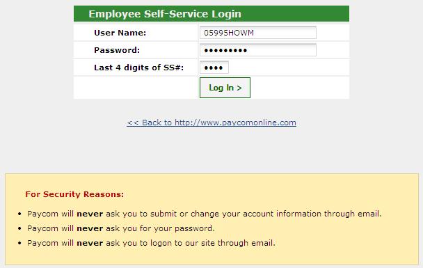 To access the Paycom Employee Self-Service website go to www.paycomonline.