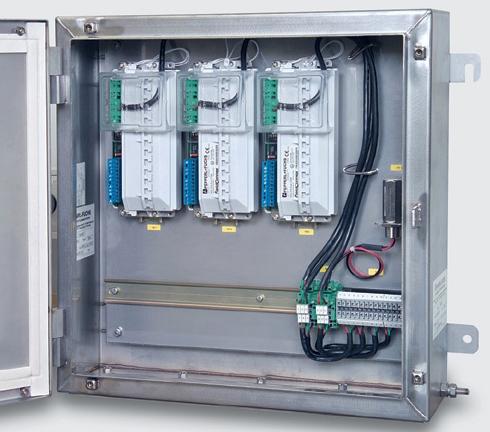 2, close to the devices, saves on cabling No need to use Ex d explosion protection No external terminators necessary Huge