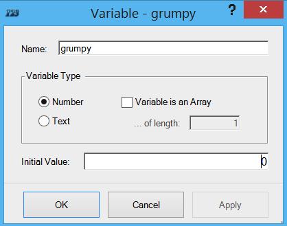 3. Right-click on a blank area in the new Variables list, and choose Add Variable. 4.