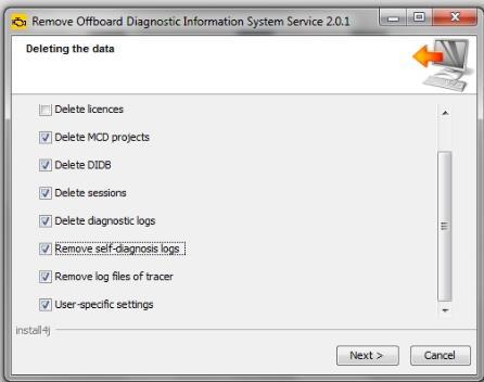 Select All Programs > Offboard Diagnostic Information System Service >