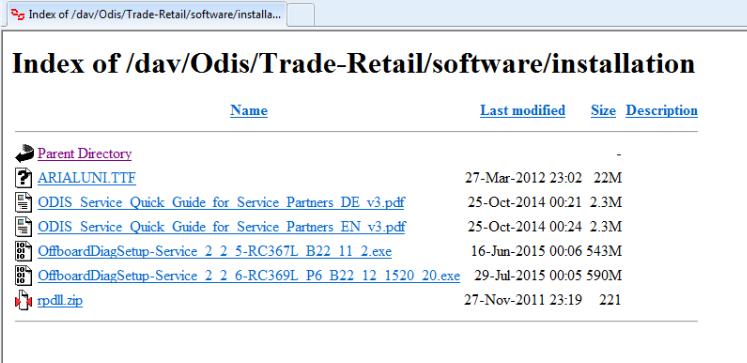 3. Downloading the ODIS installation file 1. Open Internet Explorer on your VAS diagnostic tester desktop. 2.