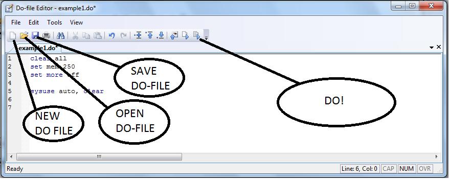 commands that you should type in the command window (or do-file). When we refer to commands in the text, we will use italics.