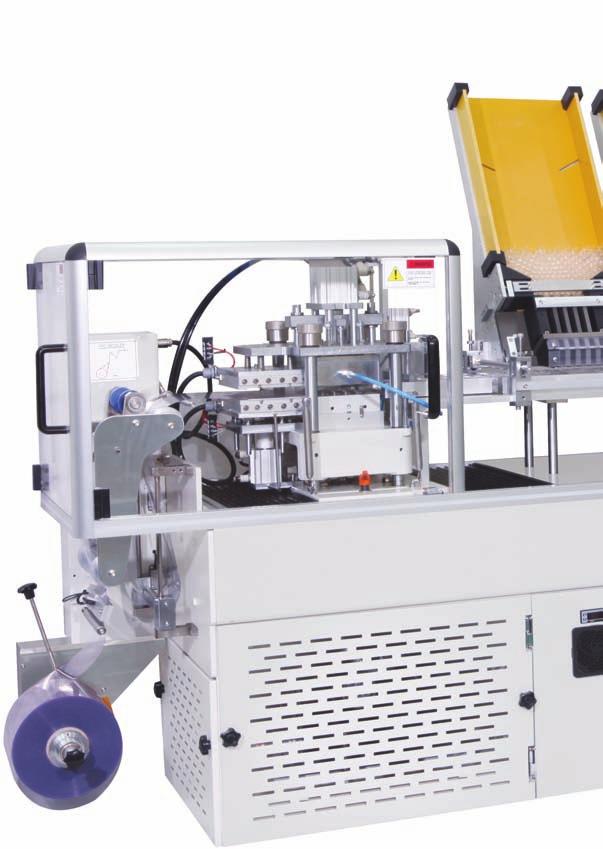 Blister Packaging Machine JB-150AB User options 쪾 Alignment system for in-line to downstream facility 쪾 Product feeding inspector 쪾 Tear