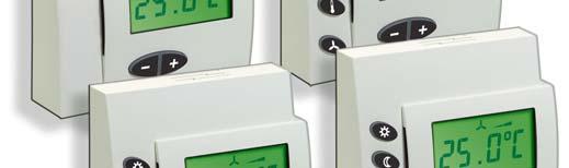 The DDC110-L2 technolon Room Module has an additional user button for switching 3 ventilator speeds and temperature types The DDC110-L3 technolon Room Module additionally has another user button for