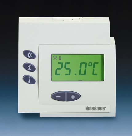 Operation DDC110-L3 Display depending on the configuration: Room temperature (actual value) with function symbol or Room setpoint with function symbol Other function symbols can be displayed