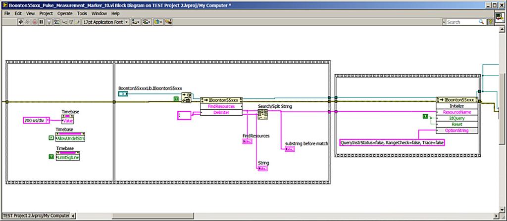 Example Program in LabVIEW LabVIEW code for accessing an IVI-C driver s attributes is identical to that shown above for IVI-COM.