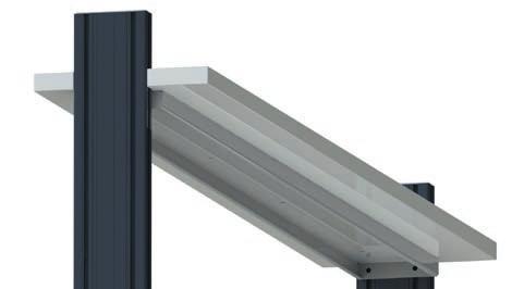 . PROFI SET-UPS AND RACKS PROFI SUPPORT Sheet steel stiffening for the assembly under shelves or suspended cabinets, if no Energy Channel or Energy Board is mounted below. Incl. assembly set.