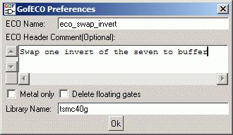 Experimental fix analysis and GOF ECO GOF can also be used to perform the ECO and fix the error.