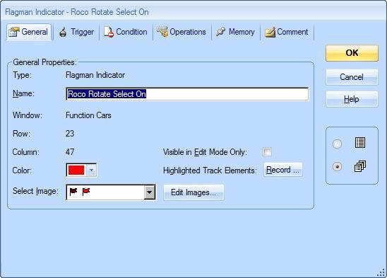 Rotate Select continued Roco Rotate Select On Flagman Indicator Operations Tab Roco x1, Roco x2 and Roco x3 are complex and you can follow the links for