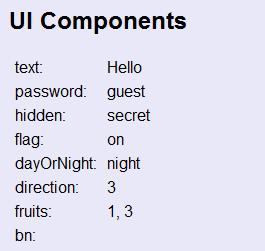 UIComponents EXAMPLE The sniffer shows the full query string: POST /UIComponents/Submit HTTP/1.