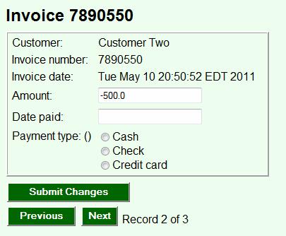 Validating Invoice Data DEMO 6. But, notice this: if you enter a negative amount, get the error message, and then navigate away from the invoice and navigate back... the negative amount is there!
