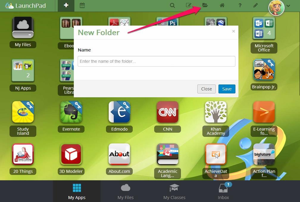 New Folder Looking for a way to organize your desktop apps? Create folders!