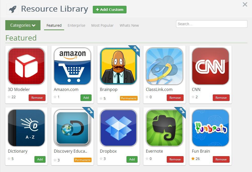 3. Resource Library LaunchPad includes a library containing over a thousand of educational resources available to add to your cloud desktop.
