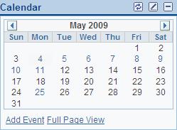 Working in Collaborative Workspaces Chapter 5 The Calendar module enables workspace members to manage the workspace calendar to coordinate the activities of the workspace team.