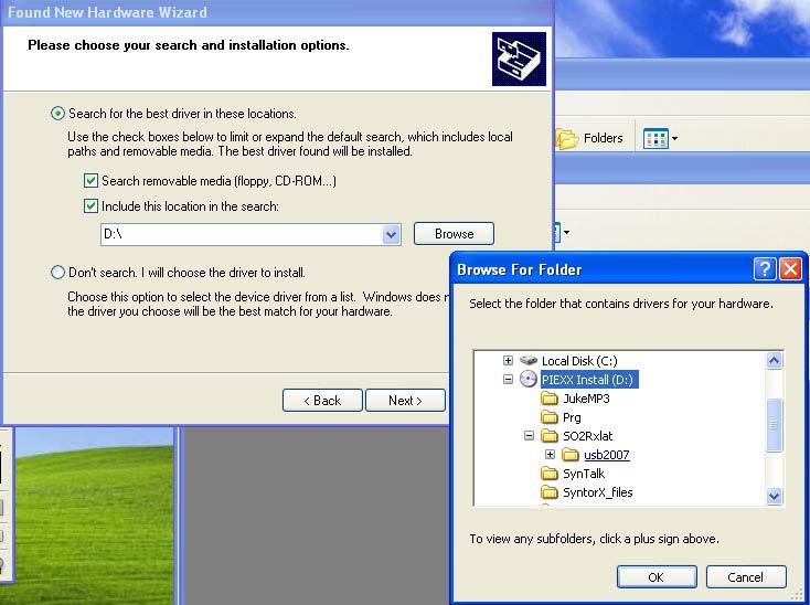 If you are familiar with loading drivers in a Windows XP environment, skip this section and proceed as usual, otherwise you may follow these step-bystep instructions.