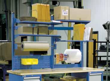 Choose from a range of modular components and accessories that optimize the use of vertical space. For packing and shipping environments, rely on the Nexus system s full line of packing accessories.