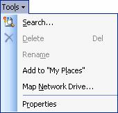88 Microsoft Access 2003 Lesson 2-15: File Management Figure 2-34 The Open and Save As dialog boxes toolbar. Currently selected folder or drive. Click the list and change drives or folders.