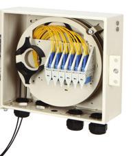 Wireless connectivity: flexible backhaul solutions Fiber wall boxes for indoor and outdoor applications 3 Fiber wall boxes are available in a variety of one and two door wall mount configurations.