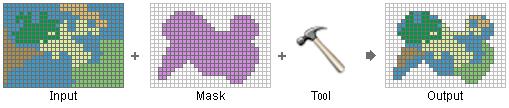 Mask Restrict processing to coincident