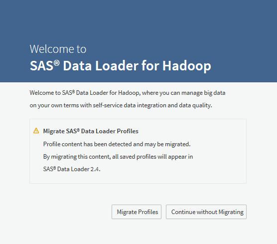 Migrate from Release 2.2 47 JDBCDrivers Profiles Note: For more information about JDBC drivers and profiles, see SAS Data Loader for Hadoop: User's Guide.
