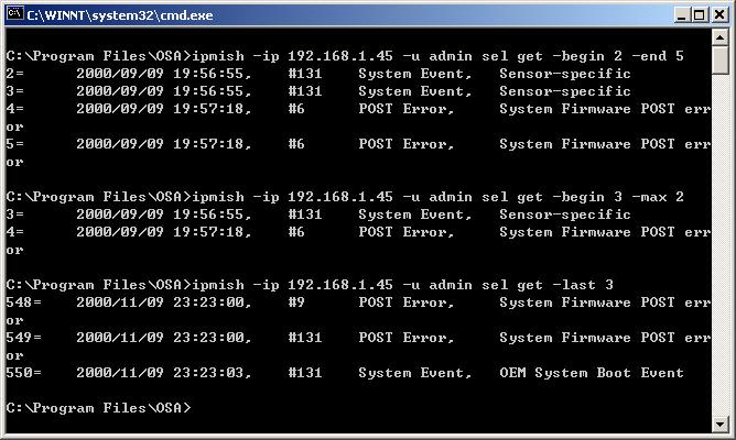 Figure 3-8. sel Option Example SOL Proxy SOL Proxy is a simple telnet server.
