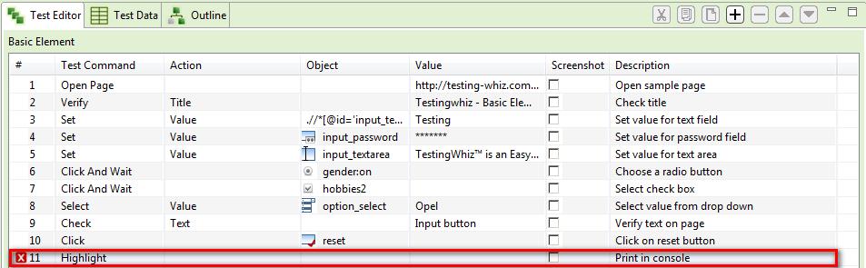 [Note: This test command does not contain any Action.] 8.32 If If test command allows users to check for specific conditions before executing a test step. 8.32.1 Text This action allows users to verify whether the specified text is present on a page or not.