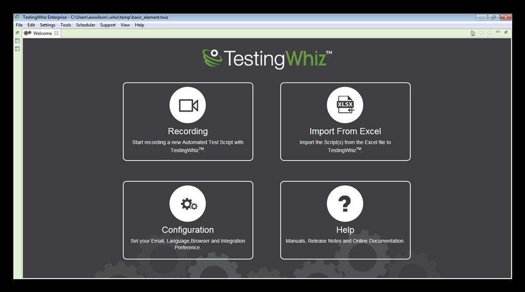 3 LEARNING TO CREATE & MANAGE TEST PROJECTS, TEST CASES & TEST SCRIPTS TestingWhiz works on the principle of codeless testing.