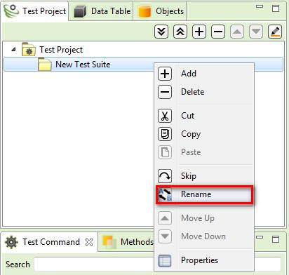 3.2.2.6 Describe Properties of a Test Suite Select a Test Suite. Right click on it and select Properties.