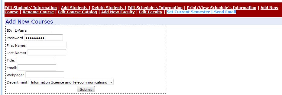 HE29 -- Bad Feature Additional options in the menu Heuristic: Be consistent Options Set Current Semester and Send Email The options Set Current Semester and Send Email does not appear always in the