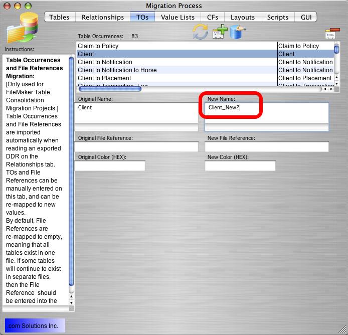 Step 4 - Remap TOs It may be necessary to change TOs when performing a Table Consolidation project.
