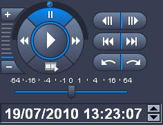 Bosch Video Client Playback window en 41 11.4 Playback controls Figure 11.4 Playback controls 11.4.1 Using the playback controls Playback Click to play forward recorded video in the playback window.