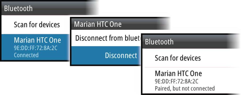 To pair the SonicHub 2 to a Bluetooth enabled device select the Bluetooth devices icon in the Controls menu.