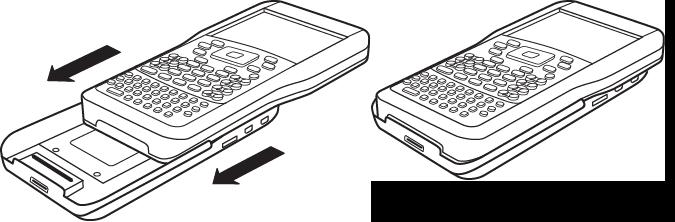 Be sure that both sides of the handheld are inserted into both of the side