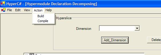 belong only to the Hypermodule Declaration form are Save, Save As and Exit. Save menu is used to save the current hypermodule. Save As menu is used to save current hypermodule into a different name.