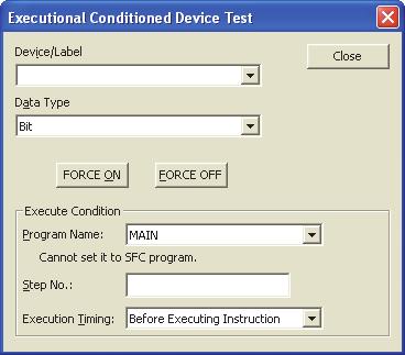 CHAPTER 3 CPU MODULE FUNCTIONS (3) How to check the execution status By displaying the "Check/Disable Executional Conditioned Device Test Registration" dialog box By the flash of the MODE LED in