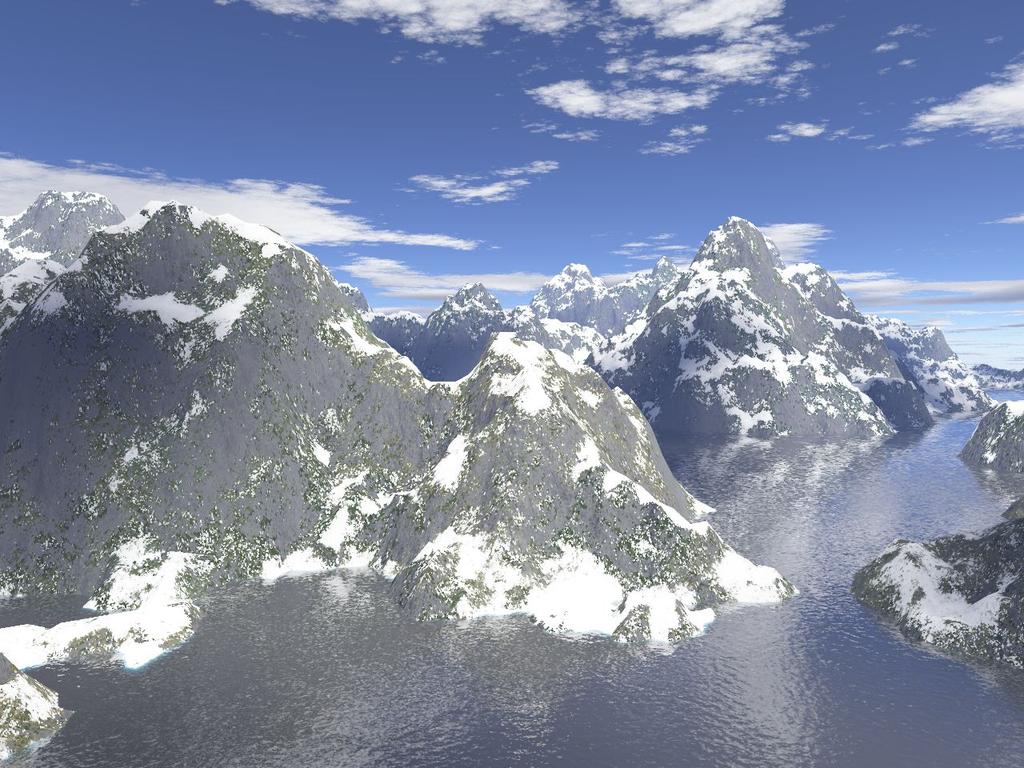 Fractal Landscapes - Roughness in Nature Mountains Clouds Fractals in