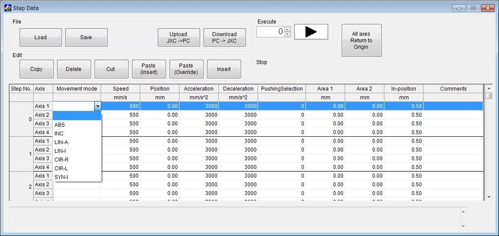 4.3 Step data setting The controller performs operations by selecting the positioning data, called step data, which has been pre-defined in the controller using external equipment such as a PLC.