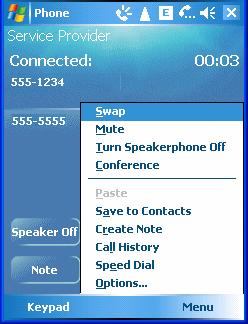 4-20 MC70 User Guide Figure 4-33 Creating a Conference Call 7. Tap End or press the red phone key on the EDA keypad to end the conference call.