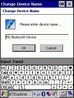 Using Bluetooth 3-11 Figure 3-16 Change Device Name Window 4. Enter a new name for the bonded device in the text box. Tap OK.