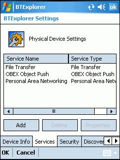 Figure 3-35 BTExplorer Settings - Device Info Tab Device Name Discoverable Mode Displays the name of the EDA.