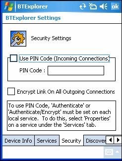 Using Bluetooth 3-29 Service Name Service Security Local COM Port Local Baud Rate Local Port Options Displays the name of the service. Select the type of security from the drop-down list.