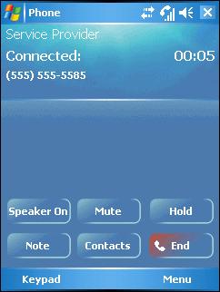 If a caller isn't in your contact list, create a contact during the call or from Call History by tapping Menu > Save to Contacts.