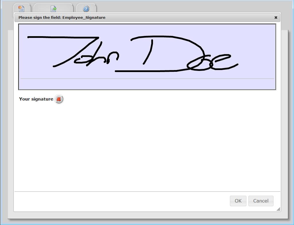 Further on, the signature filed mode can be inline or modal.