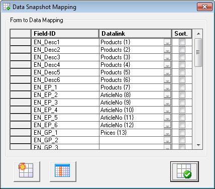 Caching of field mapping for dropdown fields within the job setting The mapping of form fields with database columns for creating dropdown fields is cached and saved within the job setting.