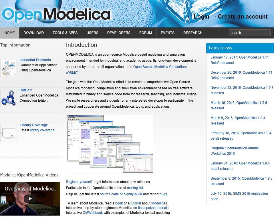 OSMC Open Source Modelica Consortium Founded Dec 4, 2007 Open-source community services Website and Support