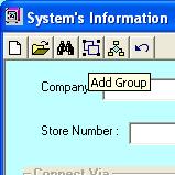 2) Select the Add Group icon at the top of the System s Information window (Fig. 7.